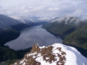 Lake Crescent from Mt. Stormking
